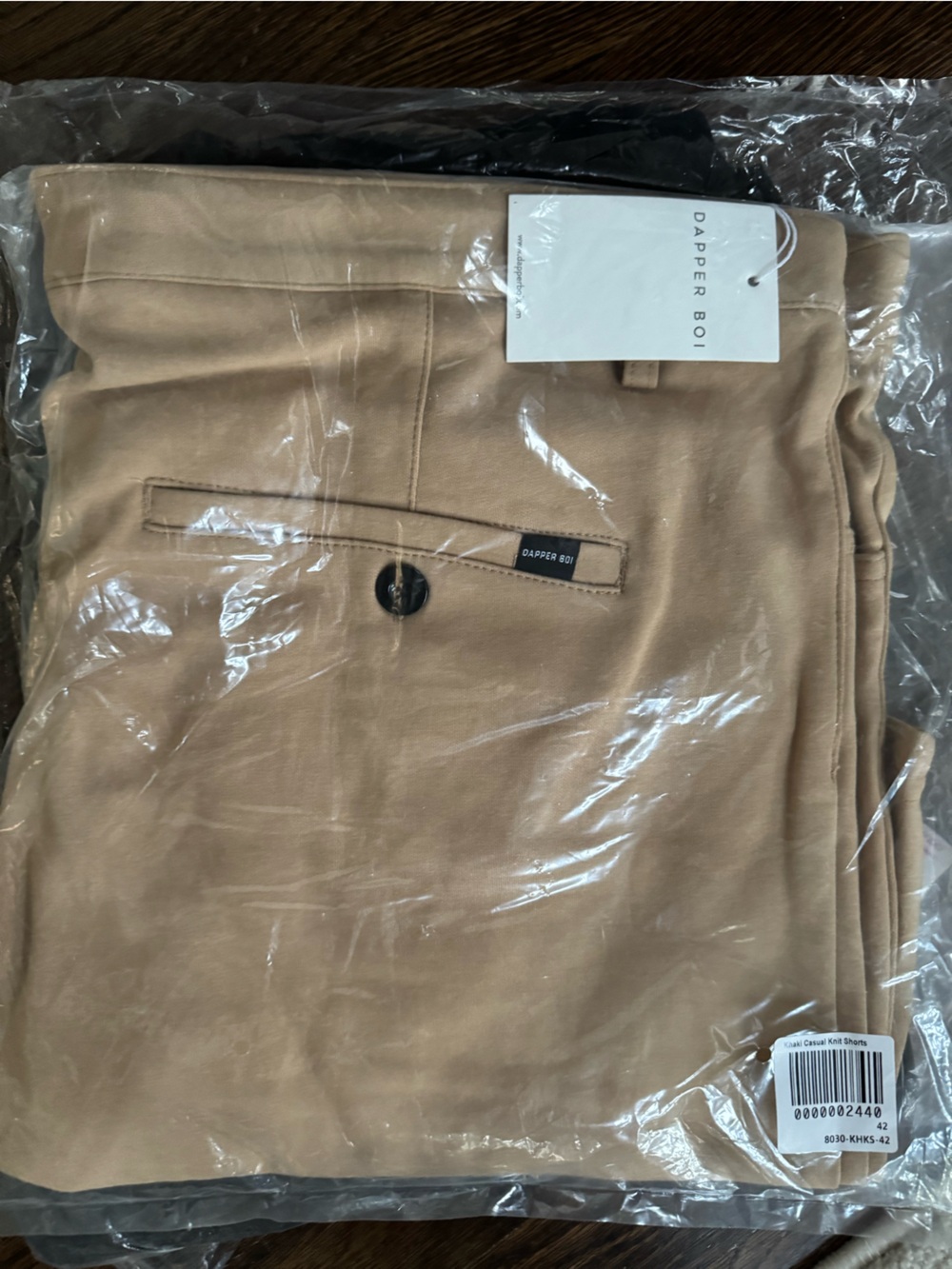 Dapper Boi Khaki Knit Shorts Size 42
